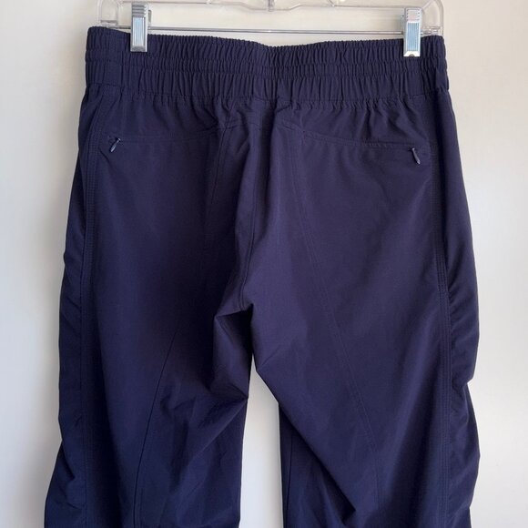ATHLETA La Viva Ruched Cropped Jogger Pants Size 2 Navy - Picture 7 of 13